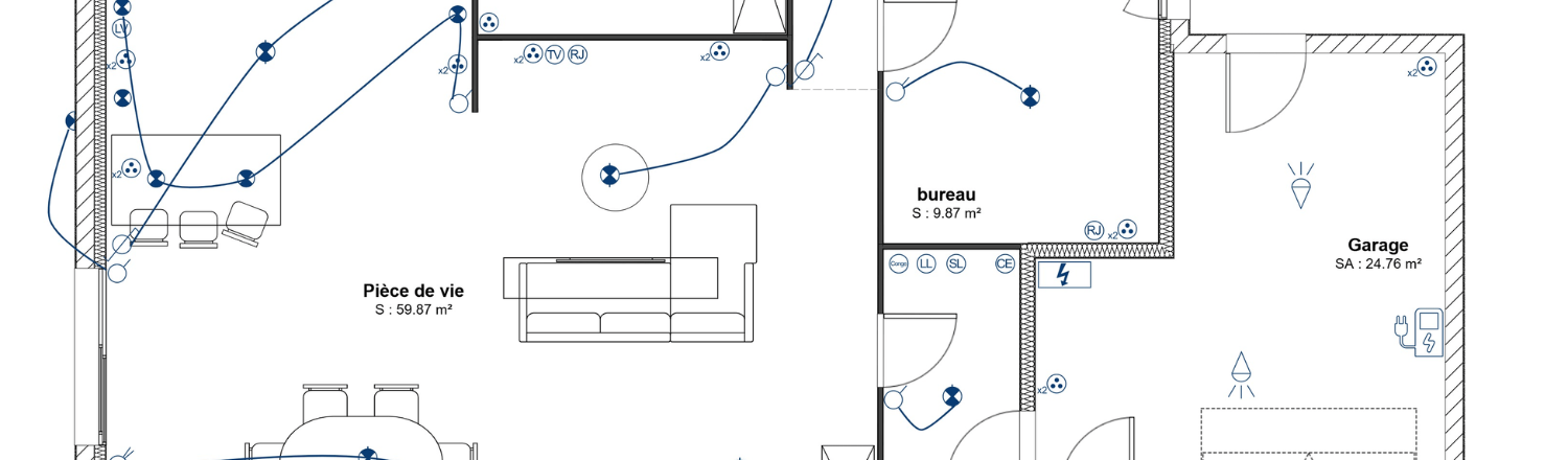 Header article de blog symboles électriques