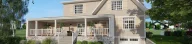 3D render of a craftsman house with addition for the header of home addition cost blog post