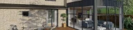 Rendu 3D d'une extension véranda pour le header de l'article de blog véranda et permis de construire