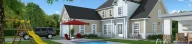 3D render by Cedreo prefab home addition