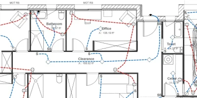 Electrical plan created with Cedreo for header blog post electrical symbols