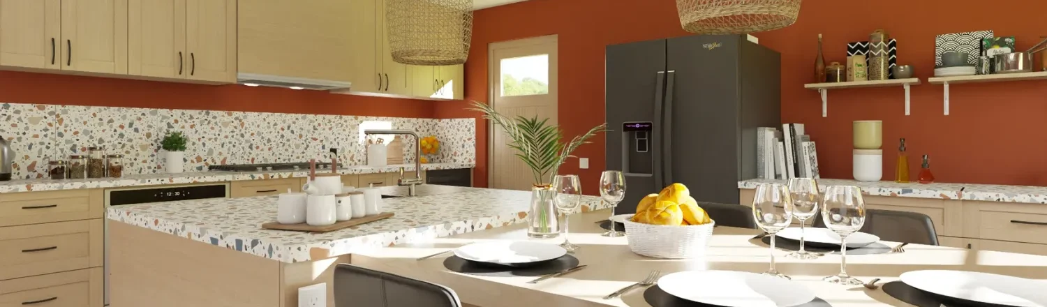Kitchen 3D render for header kitchen planner page