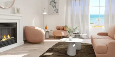 3D render of a livingroom by Cedreo