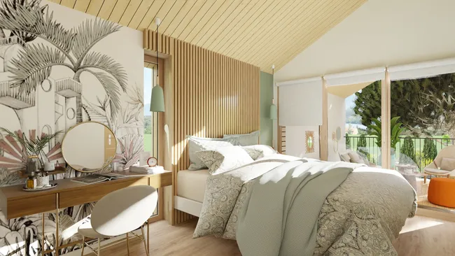 3D render of a bedroom designed with Cedreo