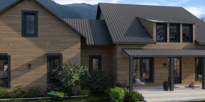 3D render of a house with addition by Cedreo