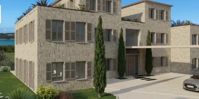 rendu 3D d'une maison en pierre réalisé par Immo3D pour blog