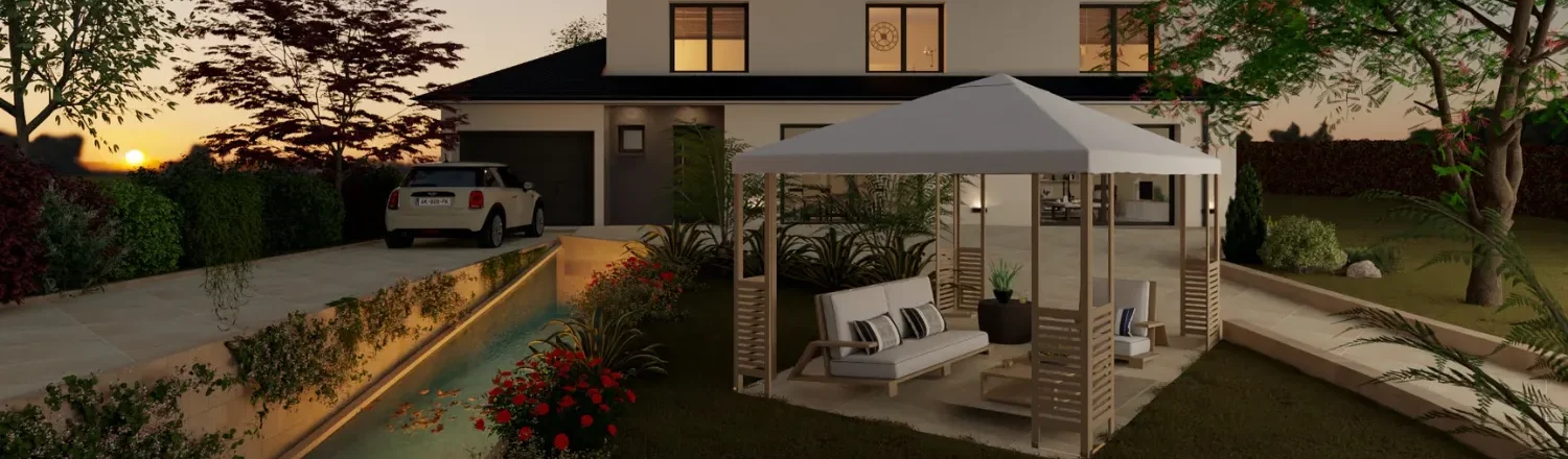 3D render for header landscape design software for Mac