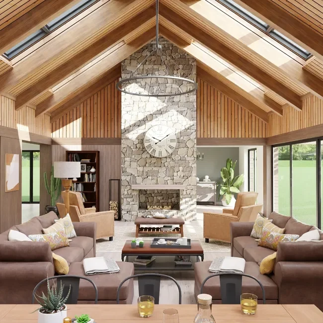 3D render of a livingroom designed with Cedreo