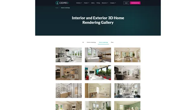 cedreo project website page