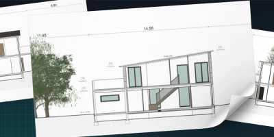 Illustration et exemples de plan de coupes réaliser avec le logiciel Cedreo
