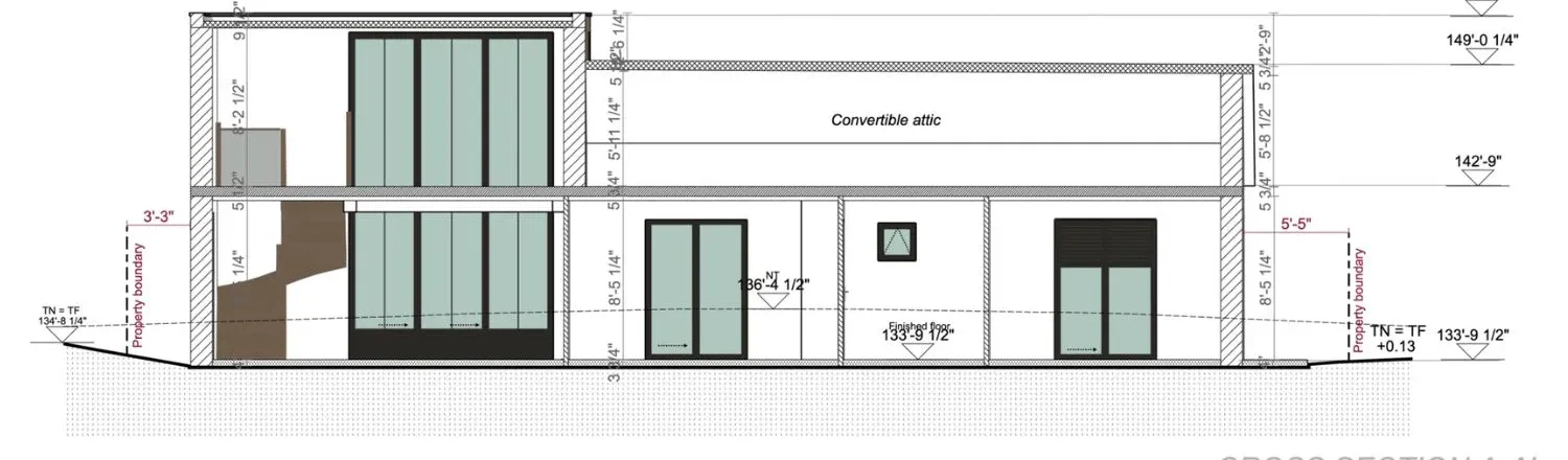 Header blog house cross section