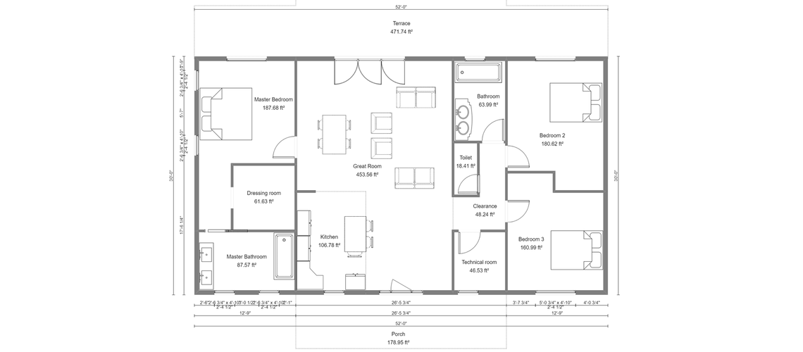 Floor Plan Sketch. Floorplanner. Floor Plan. Living Space with