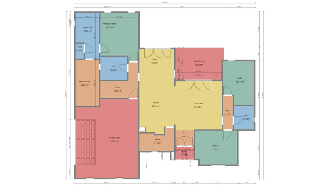 2D floor plan