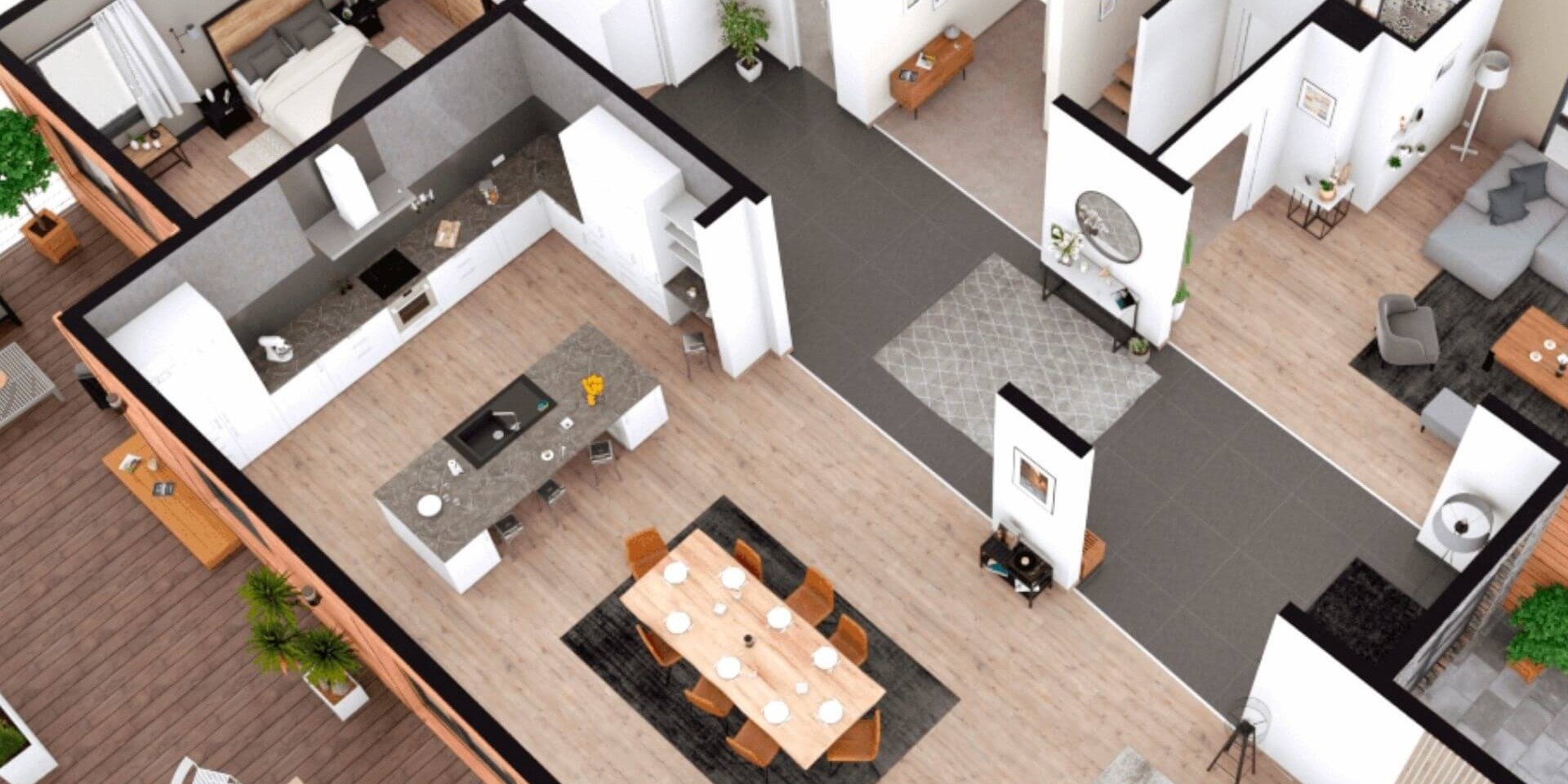 3D floor plan zoom Cedreo