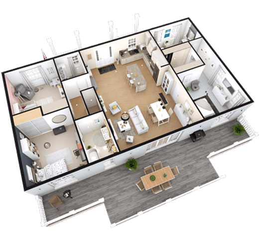 13 Mejores Programas Para Dise O De Interiores En 2023 Cedreo   3d Floor Plan V2 