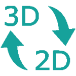 Icono Dibujar en 2D y Ver en 3D - Cedreo