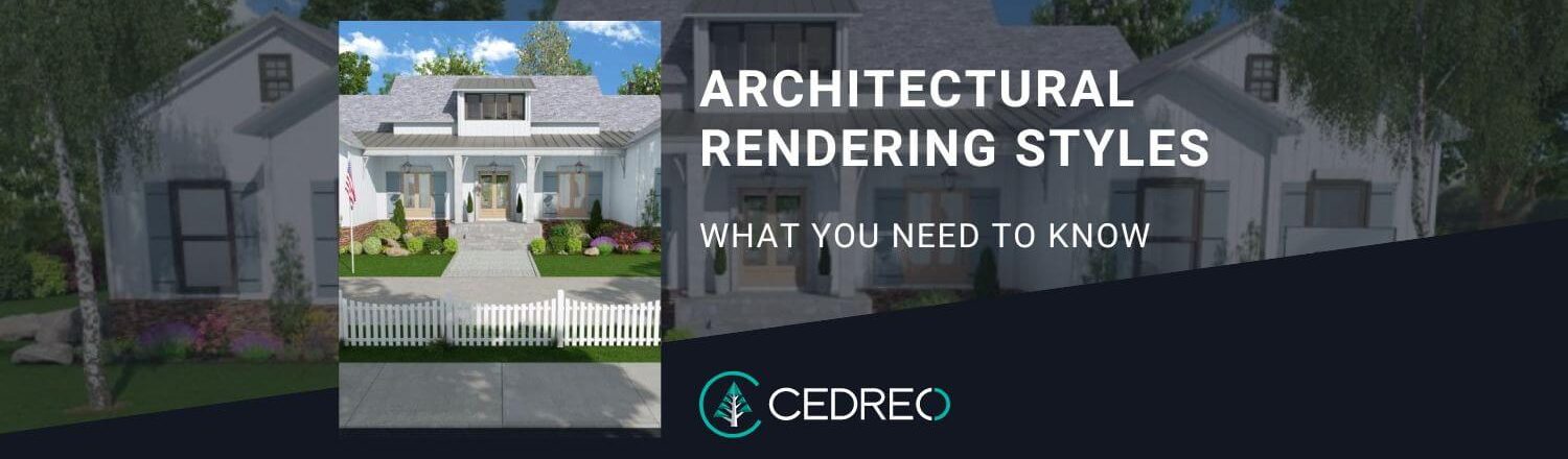 Header post architectural rendering styles