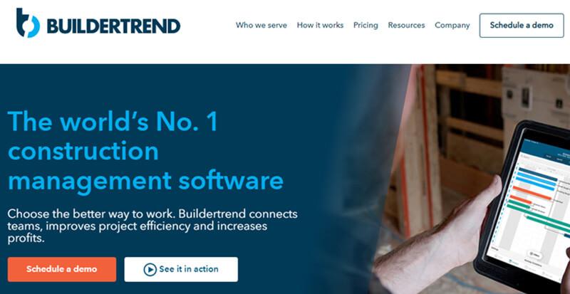 Buildertrend home page