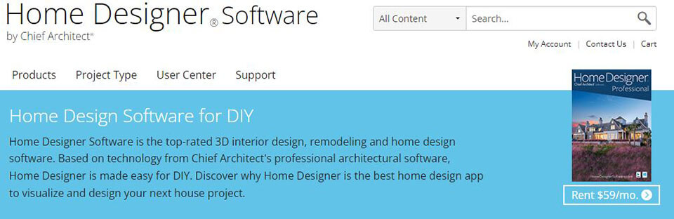 Home page home designer website