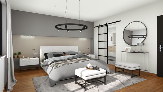 3D render of a bedroom designed with Cedreo