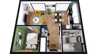 10 Ways To get The Most From Studio Apartment Floor Plans - Décor Aid