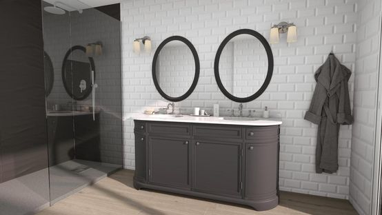 3D rendering of a bathroom designed with Cedreo