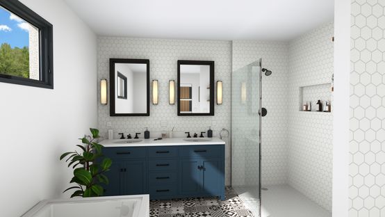 Bathroom Rendered with Cedreo