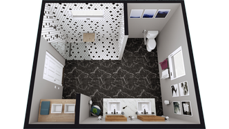 3D Grundriss Badezimmer