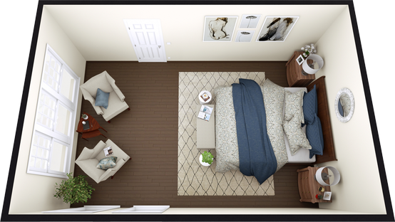 Top View Of Bedroom Layout
