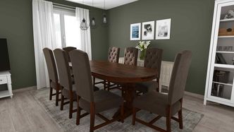 dining room 3D rendering made with Cedreo