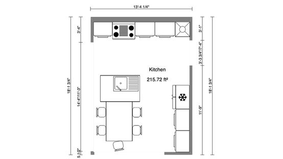 Share 149+ kitchen sketch plan super hot - in.eteachers