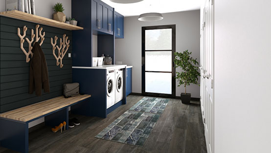 Laundry room 3D render