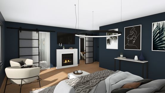 3D Master Bedroom Renderings generated with Cedreo