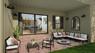 Brick Patio Design designed with Cedreo