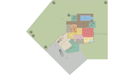 2d site plan designed with Cedreo