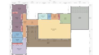 Ranch 2D house floor plan made with Cedreo