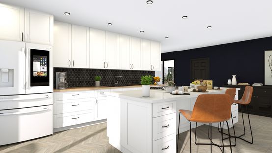 Modern farmhouse kitchen designd with Cedreo