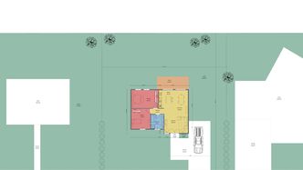 Mit Cedreo erstellter 2D Lageplan mit mehreren Grunstücken