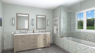 Bathroom Rendered with Cedreo