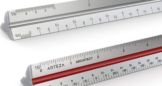 Architect scale ruler
