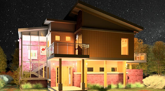 Rendering generated with Autodesk Revit