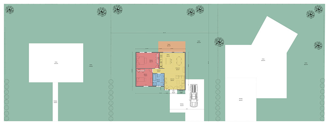 residential site plan drawing