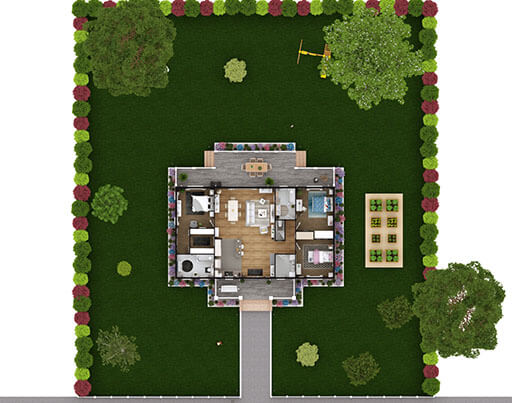 residential site plan drawing