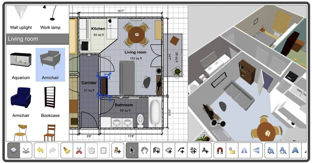 Aplicación Sweet home 3D 