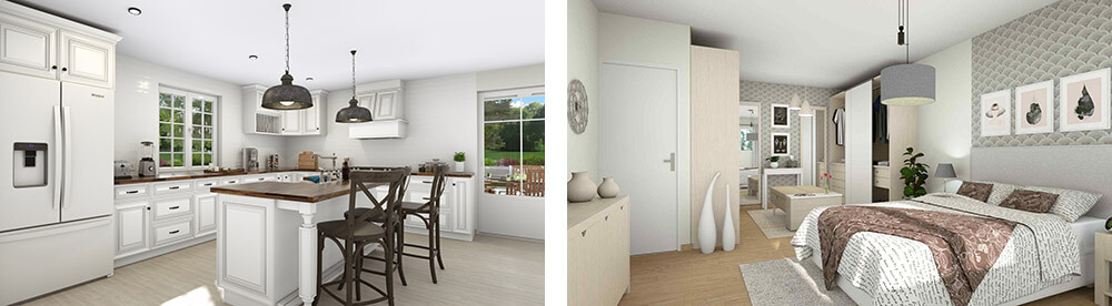interior renderings made with cedre