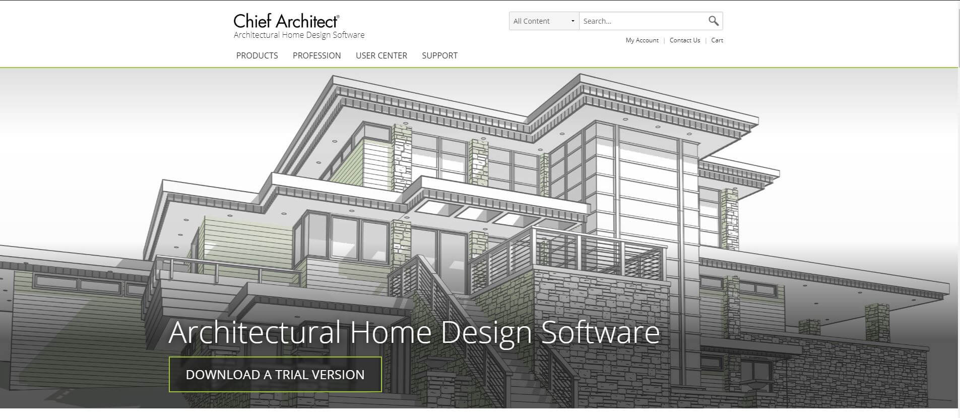 Home page Chief Architect website
