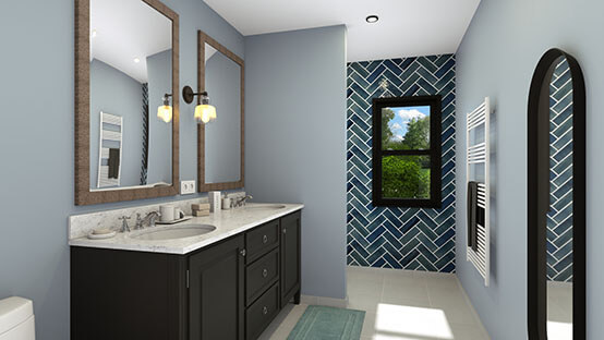 Bathroom 3D Rendering with Cedreo