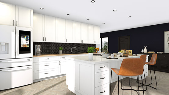 3D Kitchen Rendering created with Cedreo