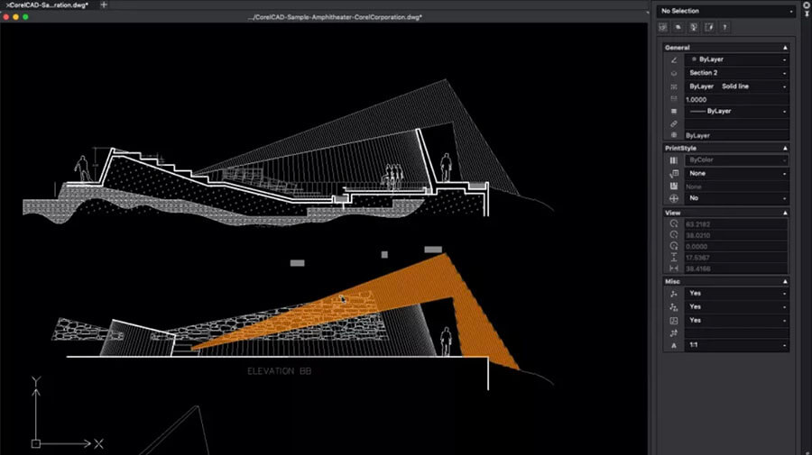 CorelCAD UI