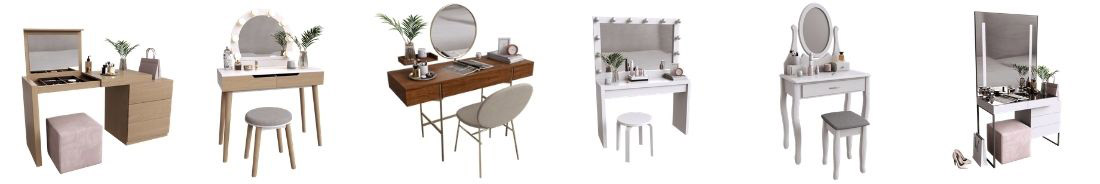 Visual 3D dressing tables